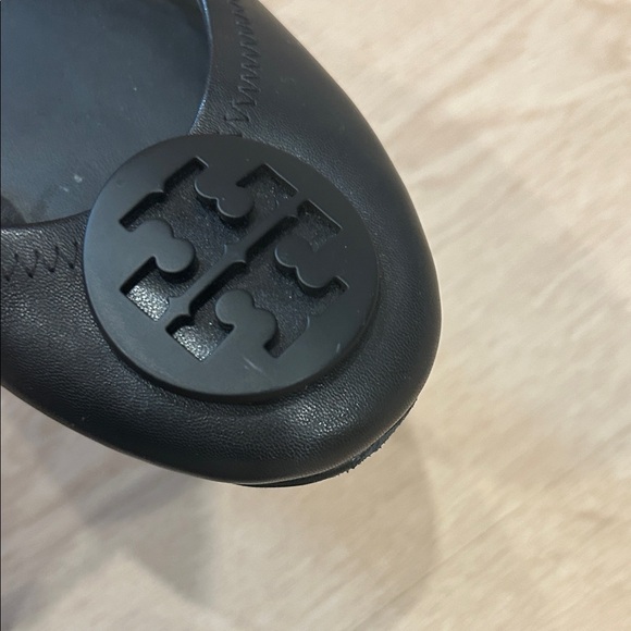 Tory Burch Black Leather Ballet Flats - Picture 8 of 15